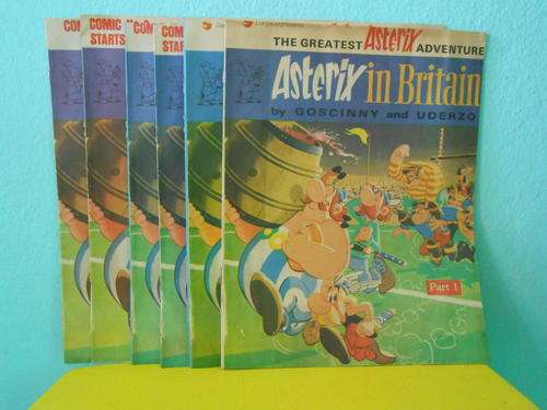 6 Vintage Comics: Asterix in Britian (Complete set)